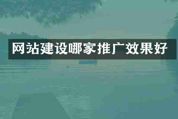 网站建设哪家推广效果好