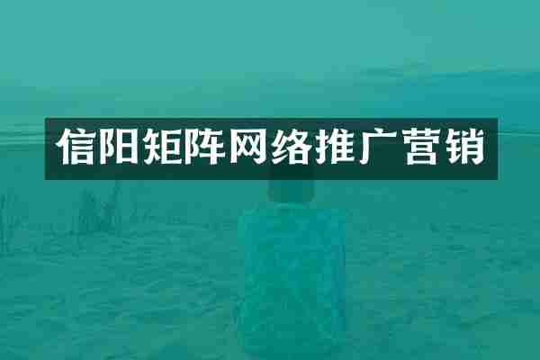 信阳矩阵网络推广营销