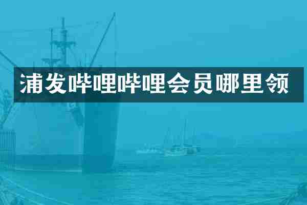 浦发哔哩哔哩会员哪里领