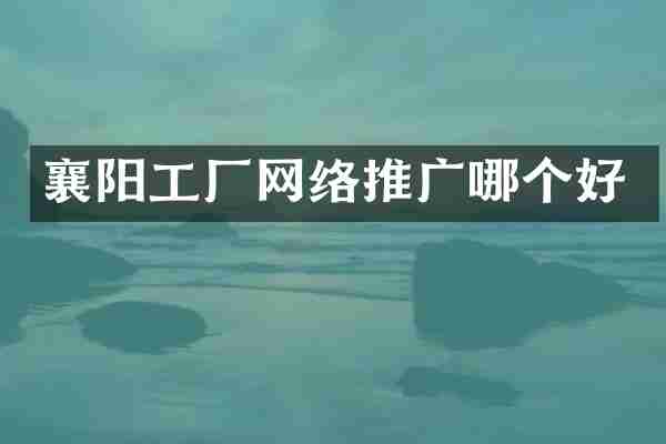 襄阳工厂网络推广哪个好