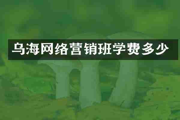 乌海网络营销班学费多少