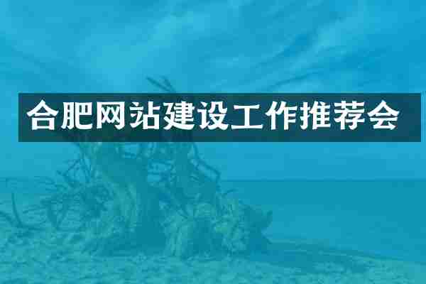 合肥网站建设工作推荐会