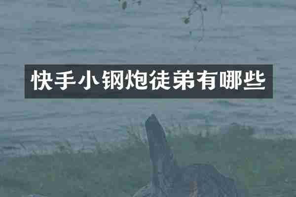 快手小钢炮徒弟有哪些
