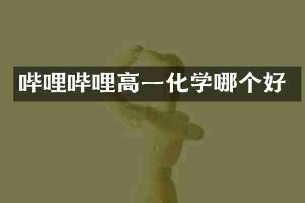 哔哩哔哩高一化学哪个好