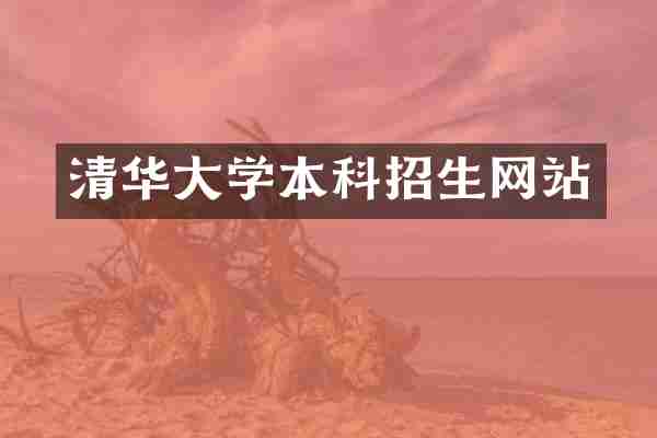 清华大学本科招生网站