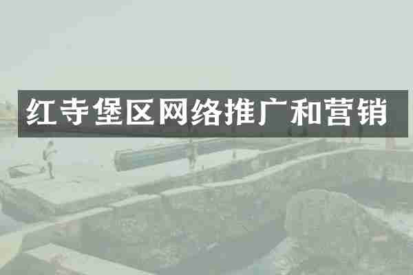 红寺堡区网络推广和营销