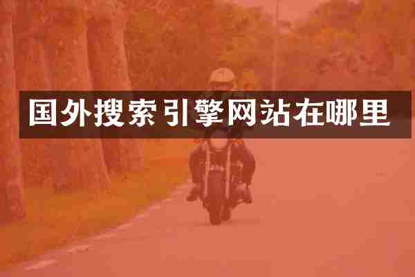 国外搜索引擎网站在哪里