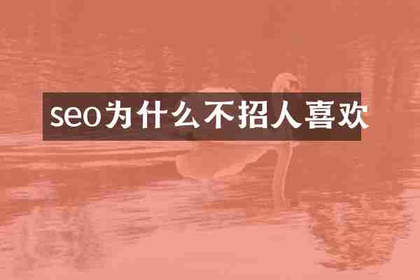 seo为什么不招人喜欢