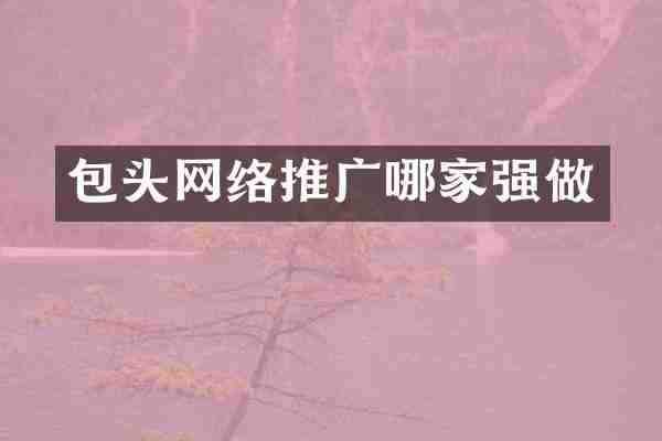 包头网络推广哪家强做