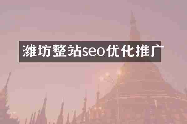 潍坊整站seo优化推广