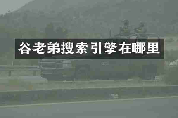 谷老弟搜索引擎在哪里