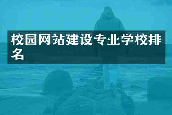 校园网站建设专业学校排名