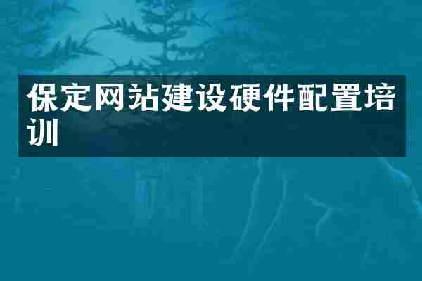 保定网站建设硬件配置培训