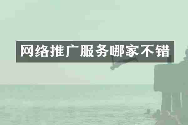 网络推广服务哪家不错