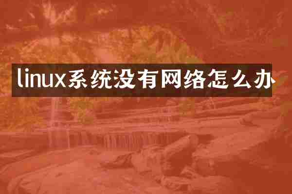 linux系统没有网络怎么办