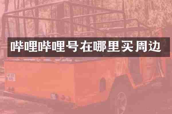 哔哩哔哩号在哪里买周边