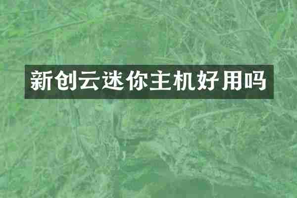 新创云迷你主机好用吗