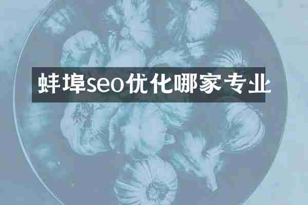 蚌埠seo优化哪家专业