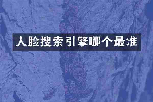 人脸搜索引擎哪个最准