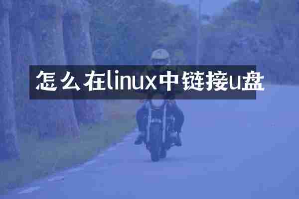 怎么在linux中链接u盘