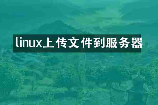 linux上传文件到服务器