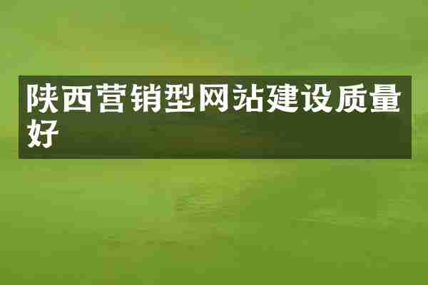 陕西营销型网站建设质量好