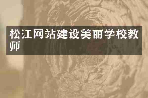 松江网站建设美丽学校教师