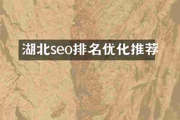 湖北seo排名优化推荐