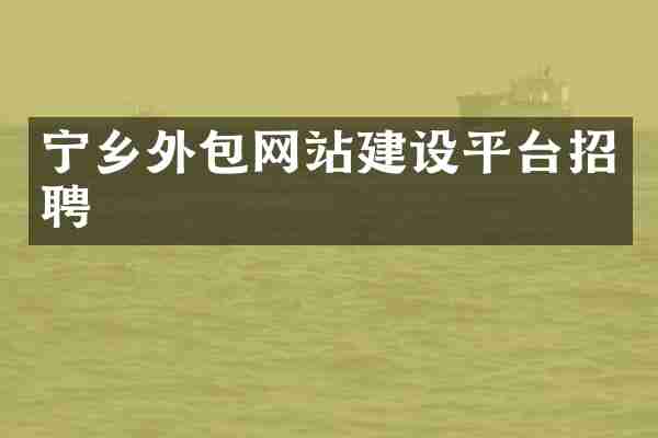 宁乡外包网站建设平台招聘