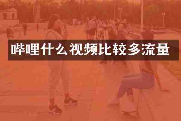 哔哩什么视频比较多流量
