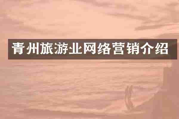 青州旅游业网络营销介绍