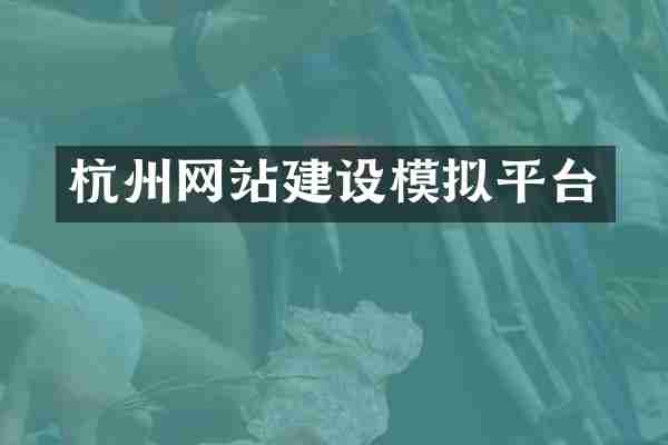 杭州网站建设模拟平台