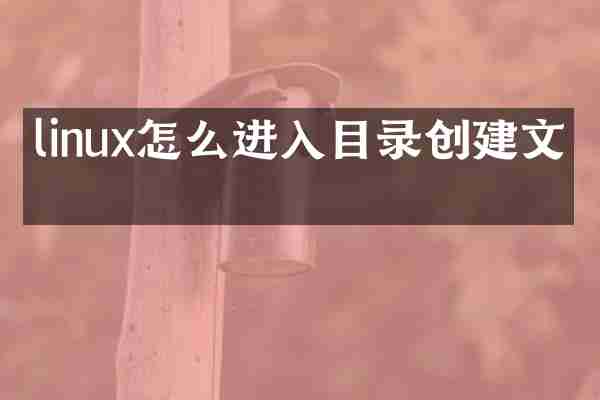 linux怎么进入目录创建文件