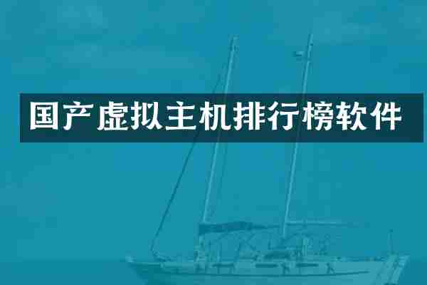 国产虚拟主机排行榜软件