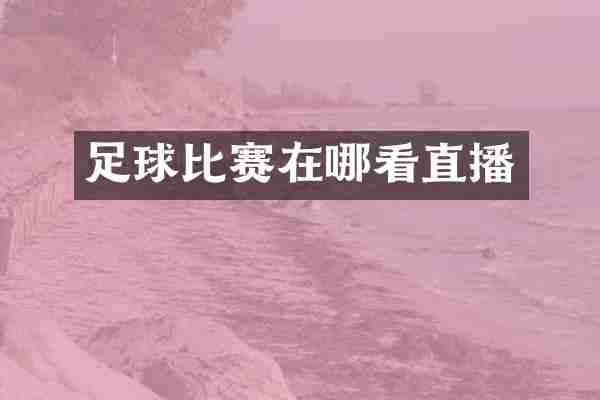 足球比赛在哪看直播