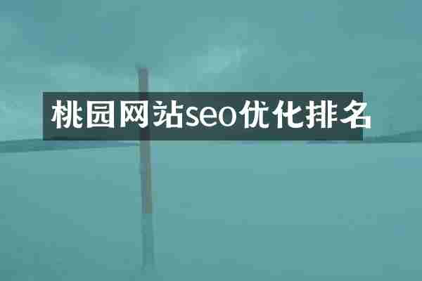 桃园网站seo优化排名