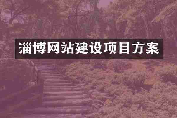 淄博网站建设项目方案