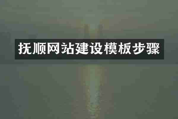 抚顺网站建设模板步骤