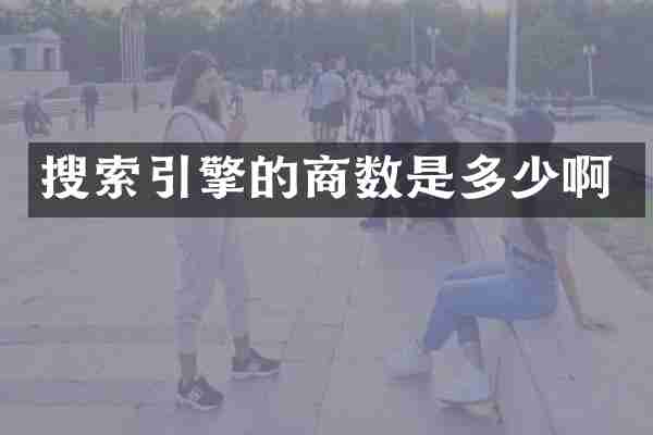 搜索引擎的商数是多少啊