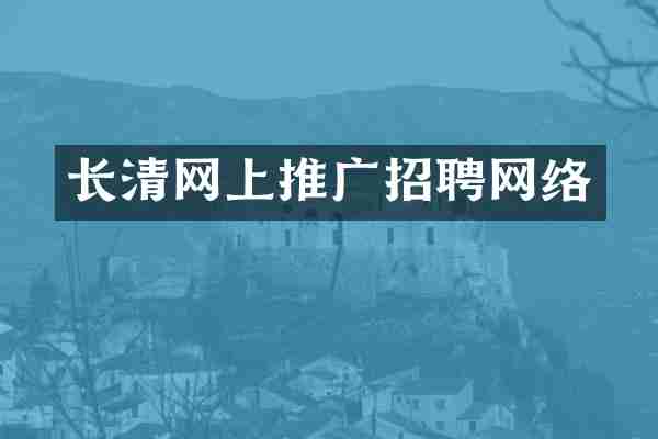 长清网上推广招聘网络