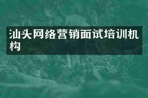 汕头网络营销面试培训机构