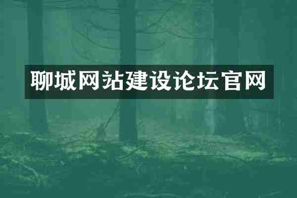 聊城网站建设论坛官网