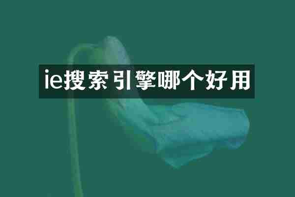 ie搜索引擎哪个好用