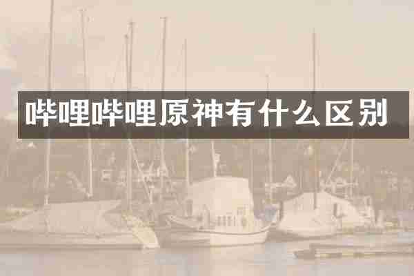 哔哩哔哩原神有什么区别