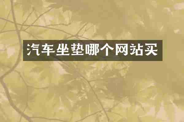 汽车坐垫哪个网站买