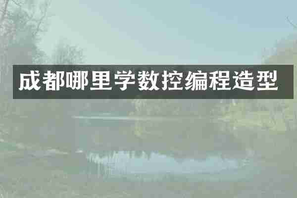 成都哪里学数控编程造型