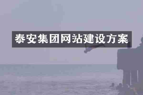 泰安集团网站建设方案
