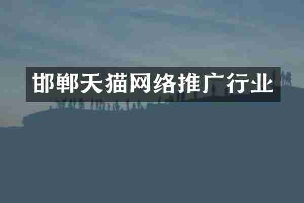 邯郸天猫网络推广行业