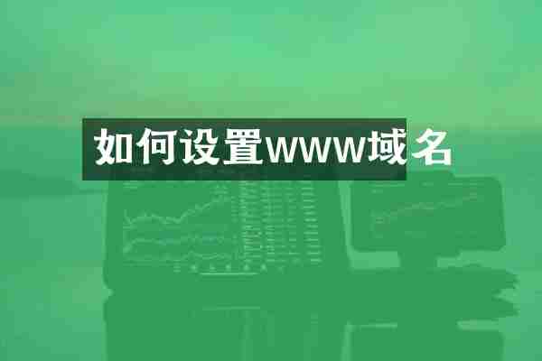 如何设置www域名