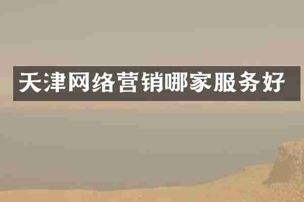 天津网络营销哪家服务好